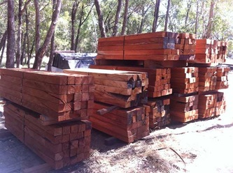 timber decking posts marri au